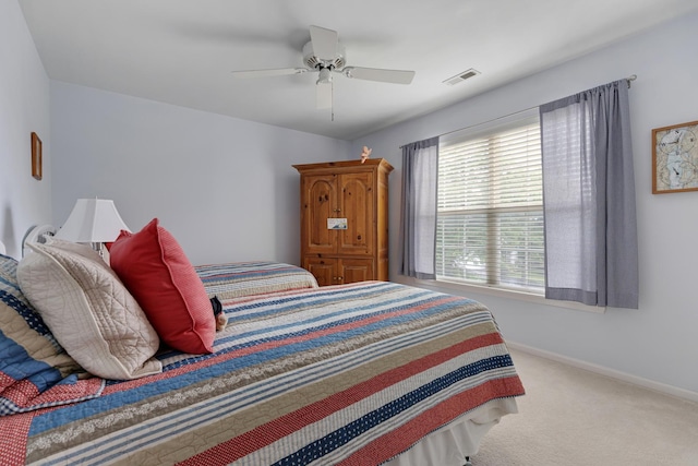 910 Angle Tarn Dr, West Dundee, IL 60118 - carpeted bedroom featuring baseboards and a ceiling fan