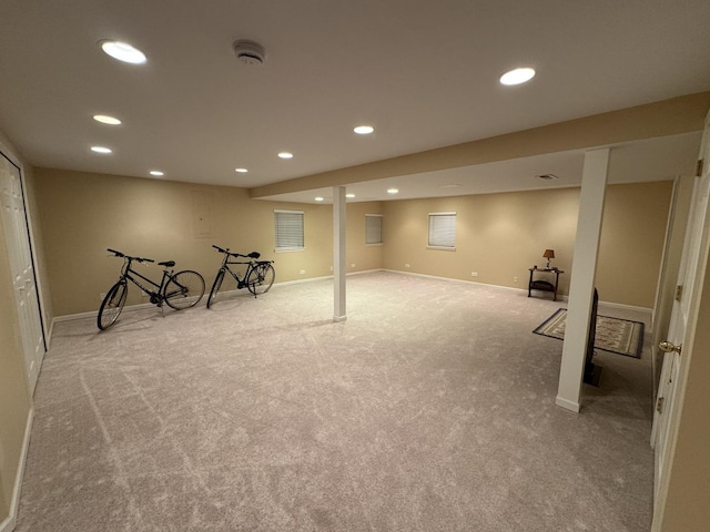 910 Angle Tarn Dr, West Dundee, IL 60118 - finished below grade area featuring recessed lighting and carpet
