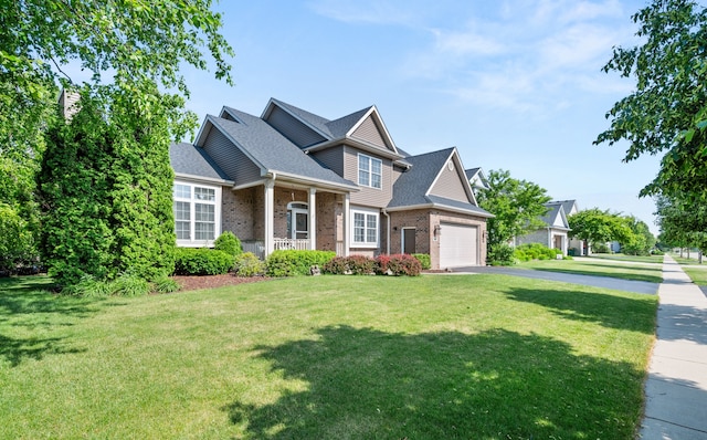 1826 Joseph Sixbury St, Sycamore, IL 60178 - traditional-style home featuring brick siding, driveway, a front yard, and an attached garage