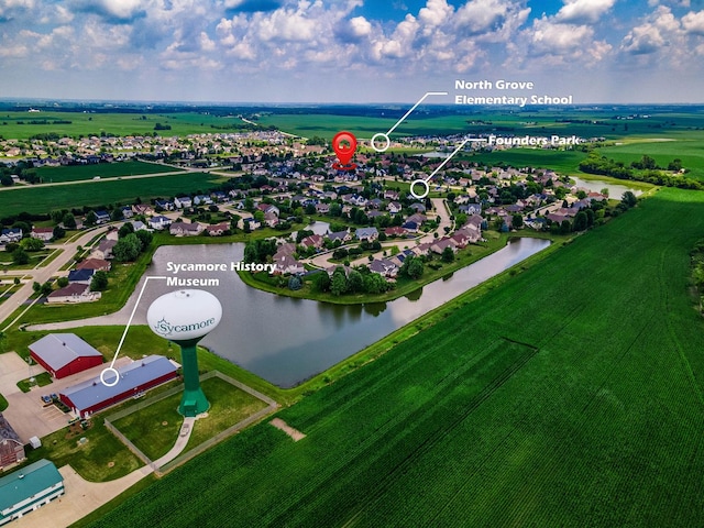 1826 Joseph Sixbury St, Sycamore, IL 60178 - drone / aerial view of a large body of water