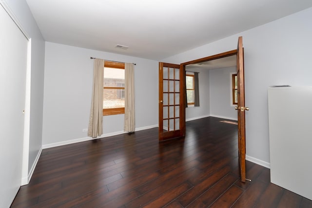 1700 Fayette Walk Unit E, Hoffman Estates, IL 60195 - spare room with french doors and wood finished floors
