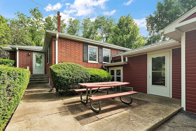 25725 S Old Monee Steger Rd, Monee, IL 60449 - view of patio / terrace with outdoor dining area and entry steps