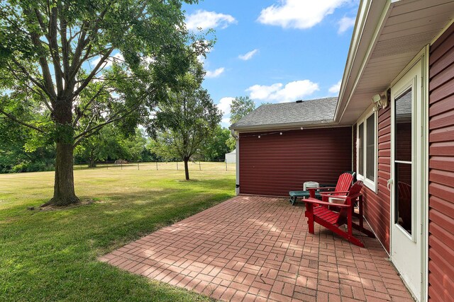 25725 S Old Monee Steger Rd, Monee, IL 60449 - view of patio / terrace
