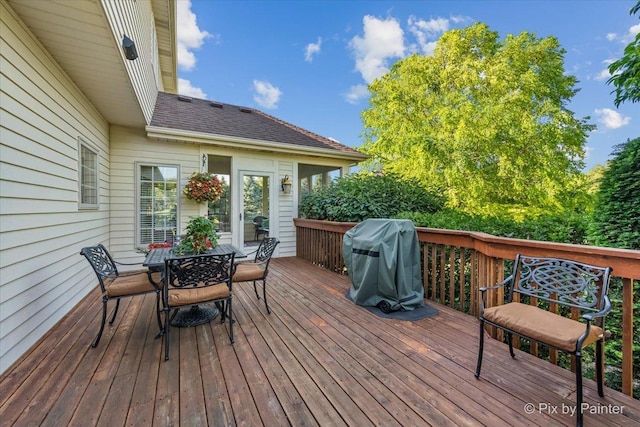 3720 Cypress Dr, Spring Grove, IL 60081 - deck with a grill and outdoor dining area