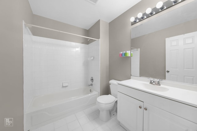2673 N Greenwood Ave, Arlington Heights, IL 60004 - full bath featuring tile patterned flooring, vanity, and bathing tub / shower combination