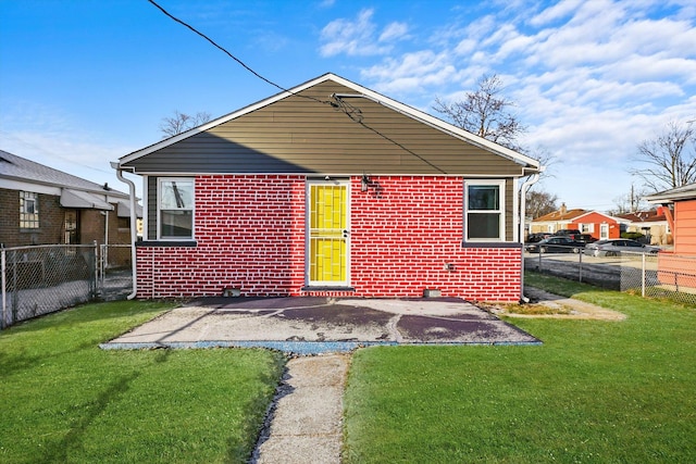 12629 S Throop St, Calumet Park, IL 60827 - back of property with a patio area and brick siding