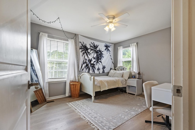 60 Linden Rd, Lake Zurich, IL 60047 - bedroom featuring wood finished floors, ceiling fan, and a desk