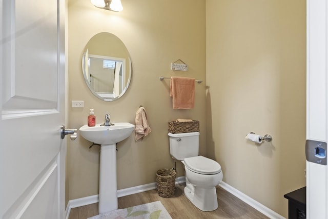 60 Linden Rd, Lake Zurich, IL 60047 - bathroom with wood finished floors and toilet
