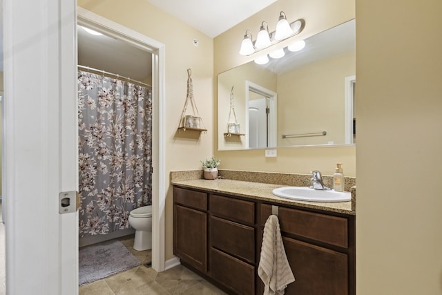 60 Linden Rd, Lake Zurich, IL 60047 - bathroom featuring vanity, tile patterned floors, and curtained shower