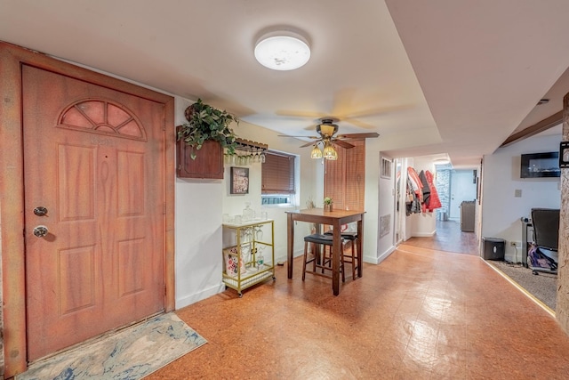 3605 W Cermak Rd, Chicago, IL 60623 - entrance foyer with light flooring and ceiling fan