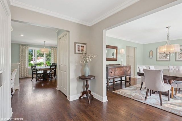 769 S Stuart Ave, Elmhurst, IL 60126 - dining room featuring hardwood / wood-style floors and ornamental molding