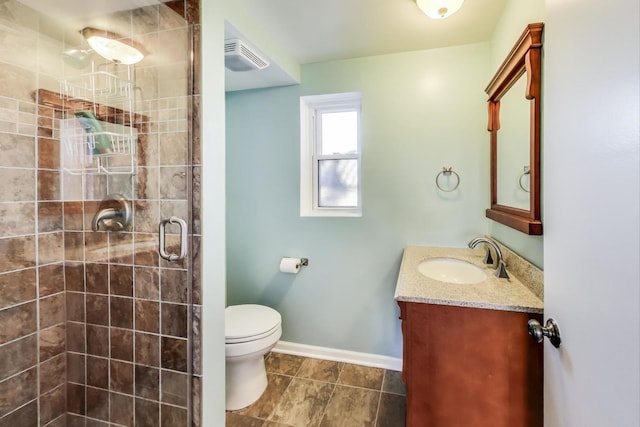 2023 N Shenandoah Dr, Arlington Heights, IL 60004 - bathroom featuring vanity, a shower stall, and tile patterned flooring