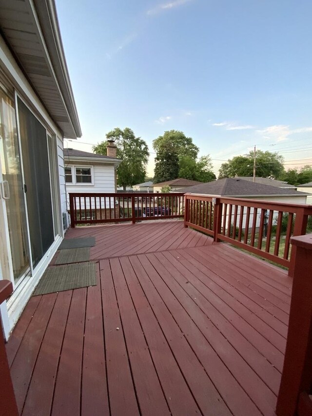 14441 Dante Ave, Dolton, IL 60419 - view of wooden deck