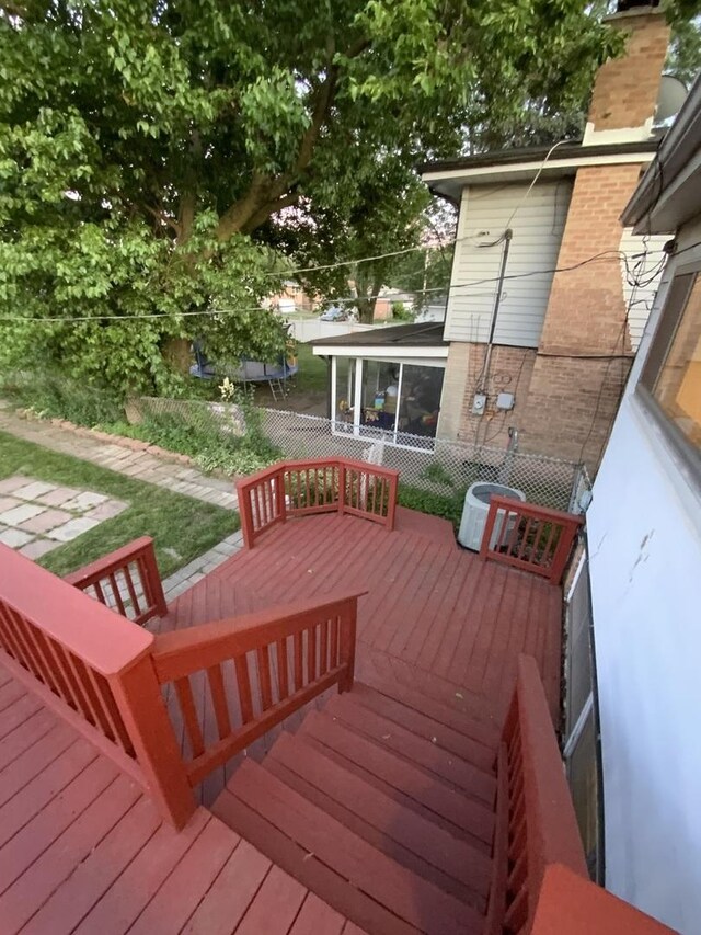 14441 Dante Ave, Dolton, IL 60419 - view of wooden deck