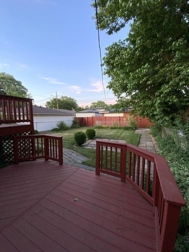 14441 Dante Ave, Dolton, IL 60419 - view of wooden deck