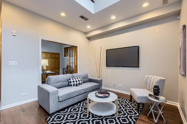 1622 W Ontario St Unit 1E, Chicago, IL 60622 - living area with wood finished floors and recessed lighting