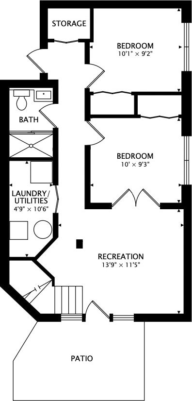 1622 W Ontario St Unit 1E, Chicago, IL 60622 - view of property floor plan