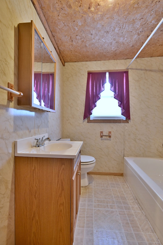 5010 N Merrimac Ave, Chicago, IL 60630 - bathroom featuring vanity and bathing tub / shower combination
