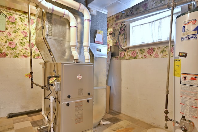 5010 N Merrimac Ave, Chicago, IL 60630 - utilities featuring gas water heater and heating unit