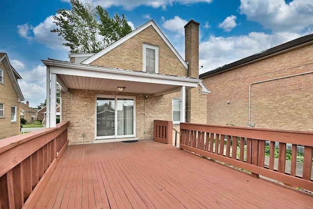 5010 N Merrimac Ave, Chicago, IL 60630 - view of wooden terrace