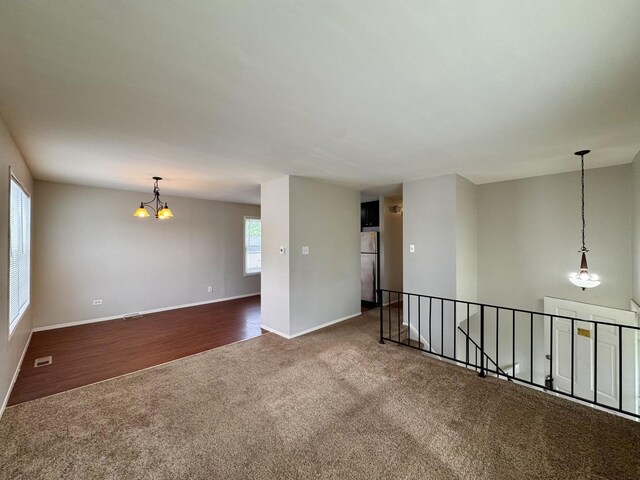 20552 S Frankfort Square Rd, Frankfort, IL 60423 - unfurnished room with carpet flooring and a chandelier