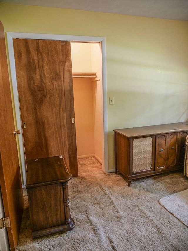110 Hickory, Villa Grove, IL 61956 - unfurnished bedroom with carpet and a walk in closet