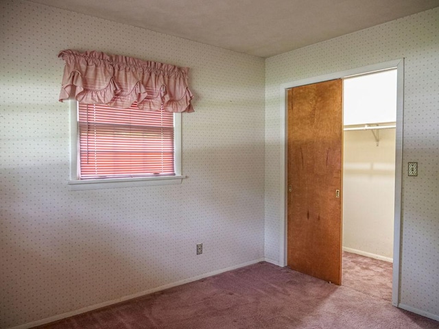 110 Hickory, Villa Grove, IL 61956 - unfurnished bedroom with a closet, carpet floors, and a spacious closet