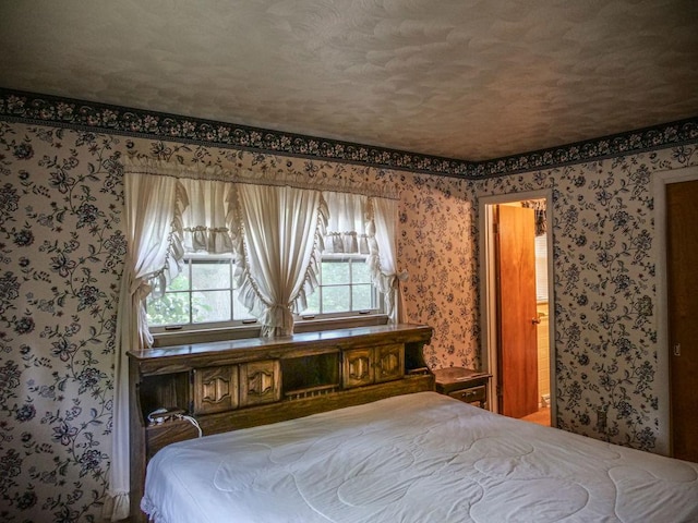 110 Hickory, Villa Grove, IL 61956 - bedroom featuring wallpapered walls