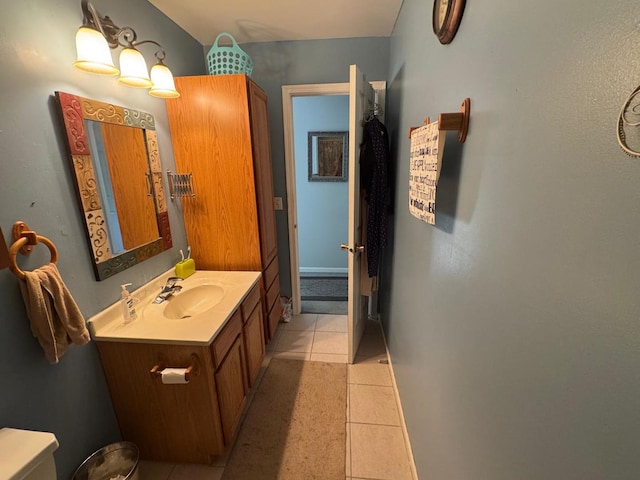 2311 White Eagle Dr, Plainfield, IL 60586 - bathroom featuring vanity and tile patterned flooring