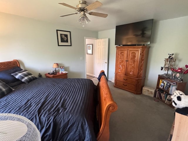 2311 White Eagle Dr, Plainfield, IL 60586 - carpeted bedroom featuring a ceiling fan