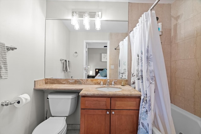 1955 W Melrose St Unit 2, Chicago, IL 60657 - ensuite bathroom featuring shower / bath combo with shower curtain and vanity