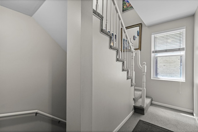 1955 W Melrose St Unit 2, Chicago, IL 60657 - stairway with plenty of natural light and carpet flooring