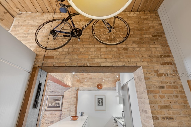 1017 W Washington Blvd Unit 2H, Chicago, IL 60607 - detailed view of brick wall