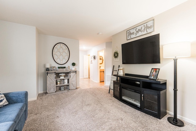 1113 Sapphire Ln, Pingree Grove, IL 60140 - carpeted living area with baseboards