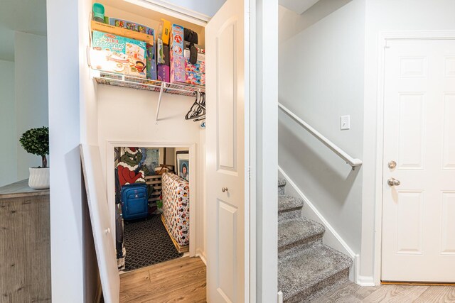1113 Sapphire Ln, Pingree Grove, IL 60140 - stairs with wood finished floors