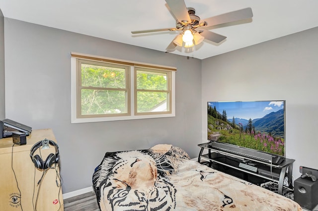 17242 Odell Ave, Tinley Park, IL 60477 - bedroom with baseboards and ceiling fan