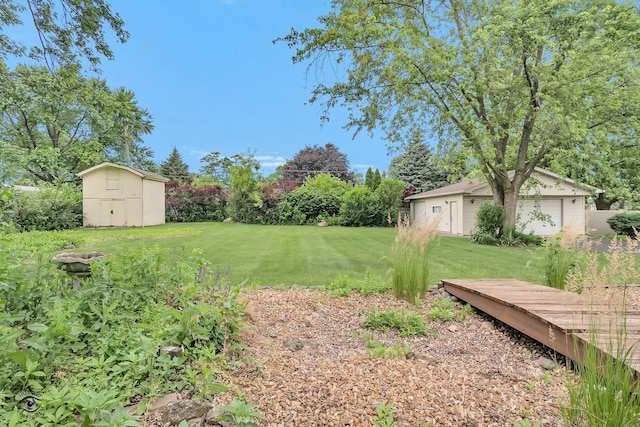 17242 Odell Ave, Tinley Park, IL 60477 - view of green lawn featuring a storage shed