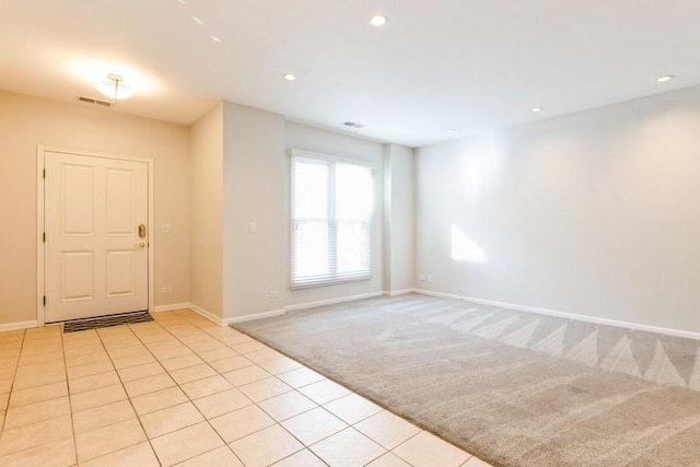 1855 Admiral Ct, Glenview, IL 60026 - entryway featuring light colored carpet, recessed lighting, and light tile patterned flooring