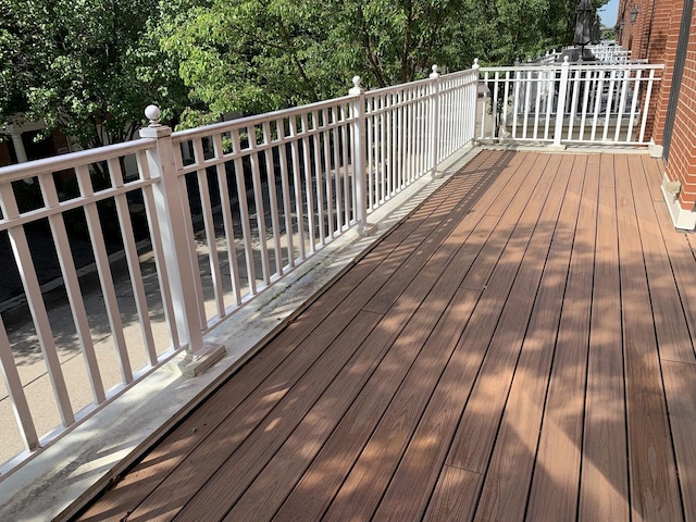 1855 Admiral Ct, Glenview, IL 60026 - view of wooden terrace