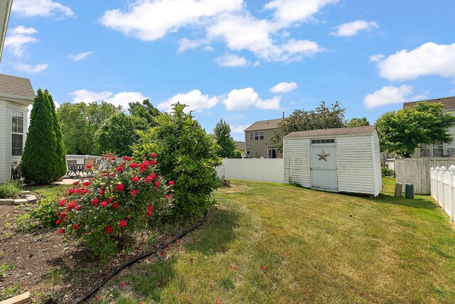 1611 Wintercrest Ln, Shorewood, IL 60404 - fenced backyard with a shed