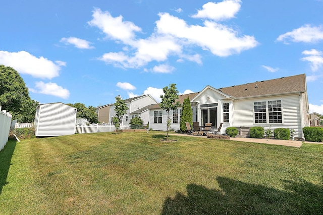 1611 Wintercrest Ln, Shorewood, IL 60404 - back of property with a patio and a shingled roof