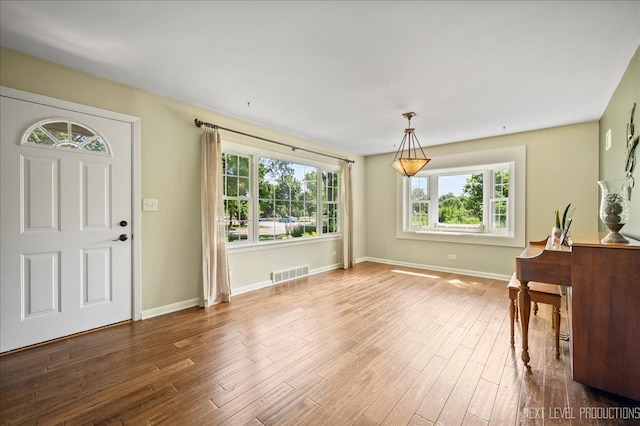 680 N Grace St, Lombard, IL 60148 - foyer with healthy amount of natural light and wood finished floors