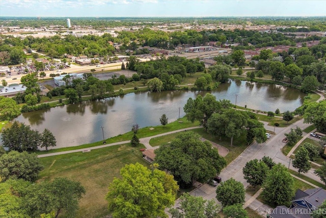 680 N Grace St, Lombard, IL 60148 - aerial view of a large body of water and a tree filled landscape