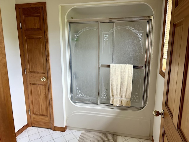 3468 E Spring Creek Dr, Ladd, IL 61329 - full bathroom featuring baseboards and enclosed tub / shower combo