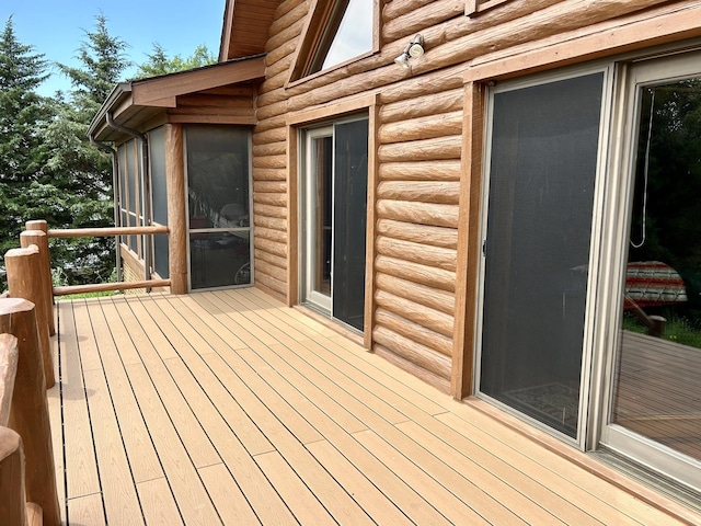 3468 E Spring Creek Dr, Ladd, IL 61329 - view of wooden deck