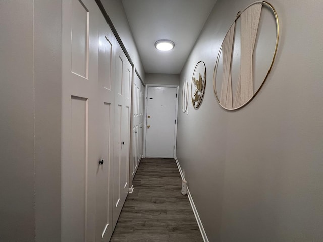 7125 Oconnell Dr Unit 102, Chicago Ridge, IL 60415 - hallway featuring baseboards and dark wood-style flooring