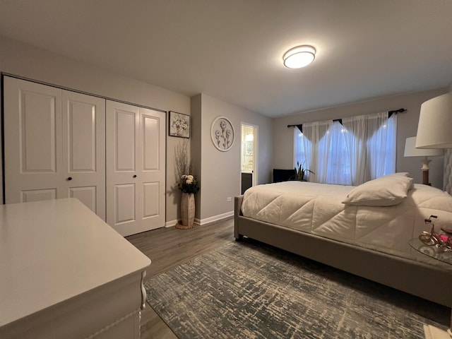 7125 Oconnell Dr Unit 102, Chicago Ridge, IL 60415 - bedroom with dark wood-type flooring and a closet