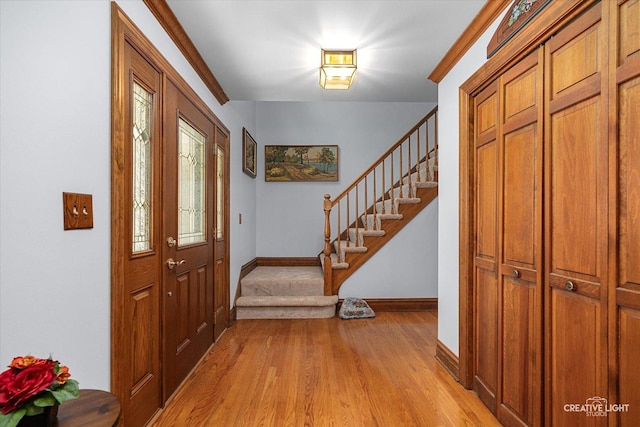 1453 Yale Ct, Naperville, IL 60565 - entrance foyer with stairs and light wood-style flooring