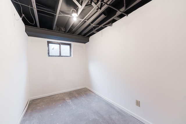 402 N St, Monroe Center, IL 61052 - below grade area featuring baseboards