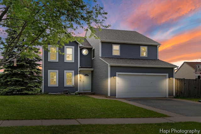 2184 N Masters Ln, Lake Villa, IL 60046 - traditional-style home featuring a garage and asphalt driveway